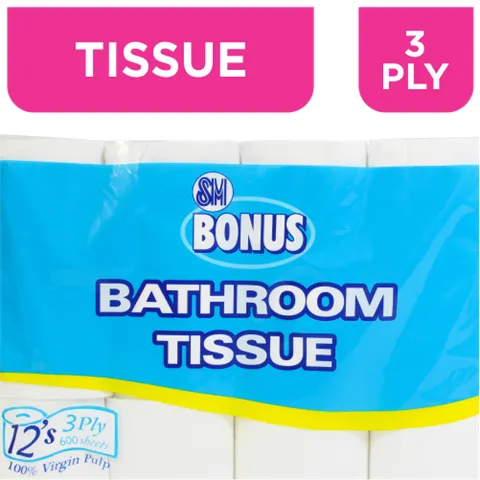SM Bonus Bathroom Tissue 3ply 200pulls 4s