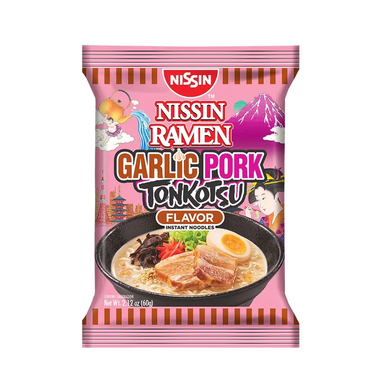 Nissin Ramen Garlic Pork Tonkotsu 60g