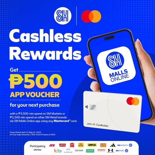 Get ₱500 App Credits When You Pay with Mastercard