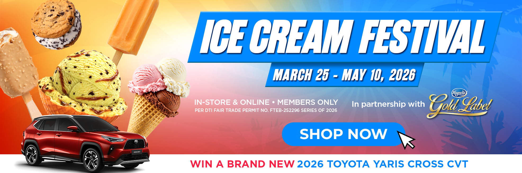 Landers Ice Cream Festival: Win a Toyota Yaris Cross