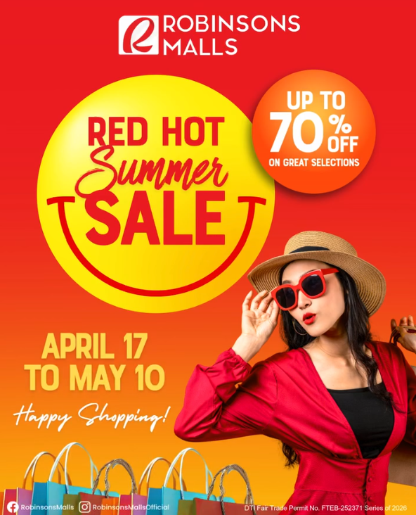 Robinsons Malls Summer Sale Up to 70% Off