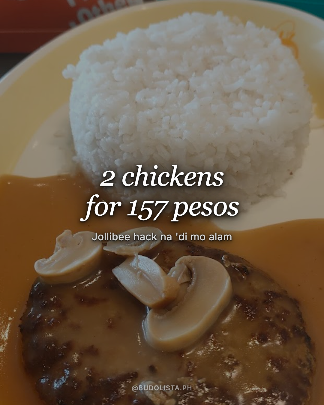 Jollibee 2 Chickenjoy for ₱157!