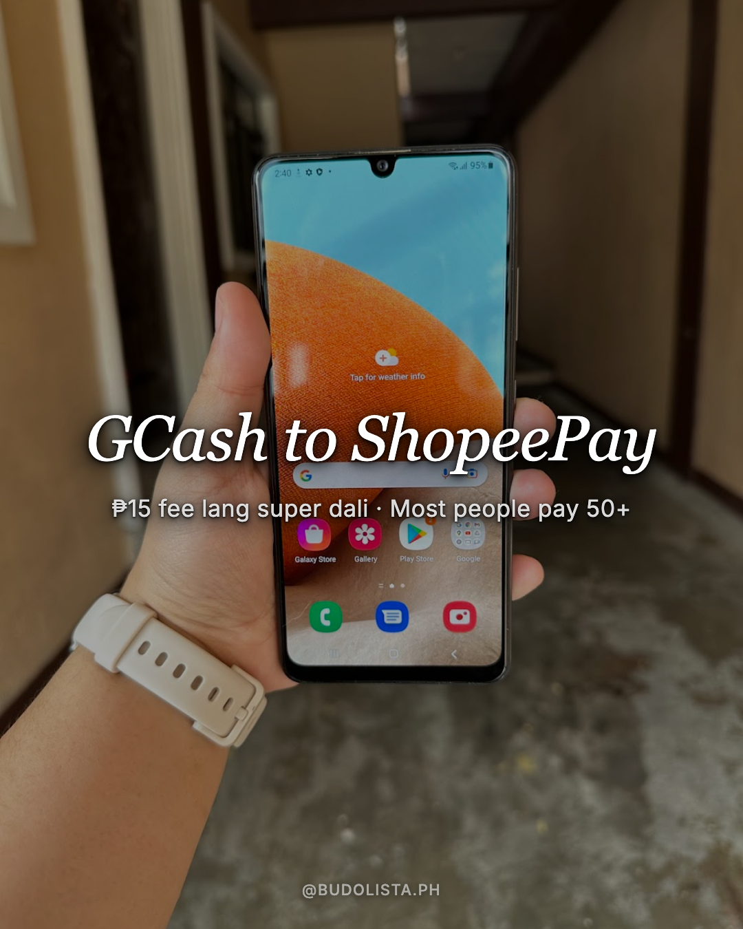 GCash to ShopeePay transfer, ₱15 lang!