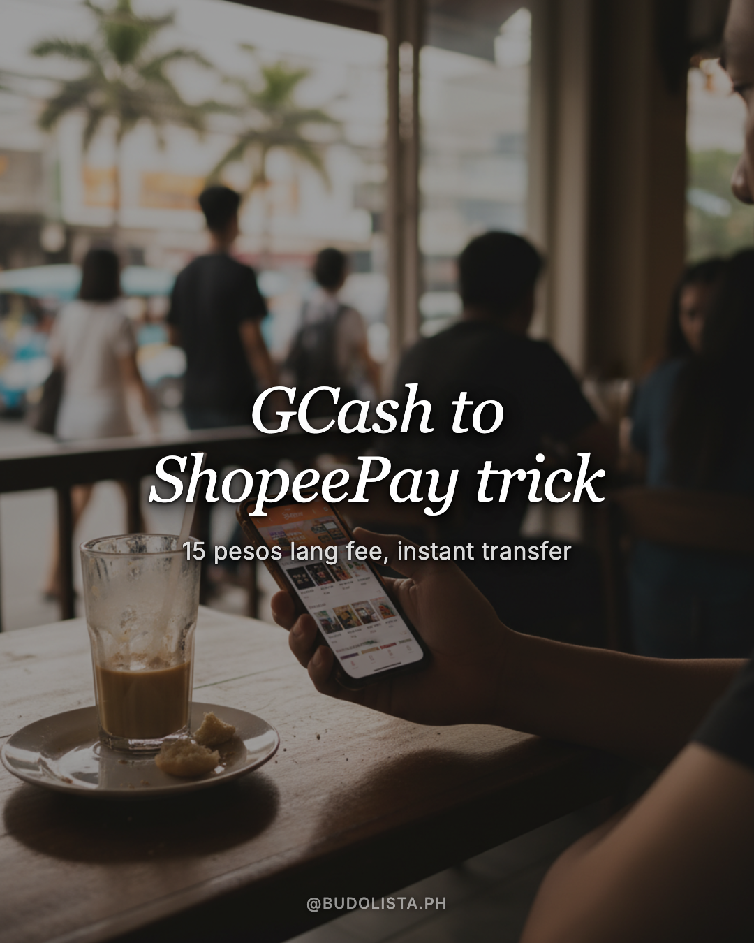 GCash to ShopeePay transfer for ₱15 lang!