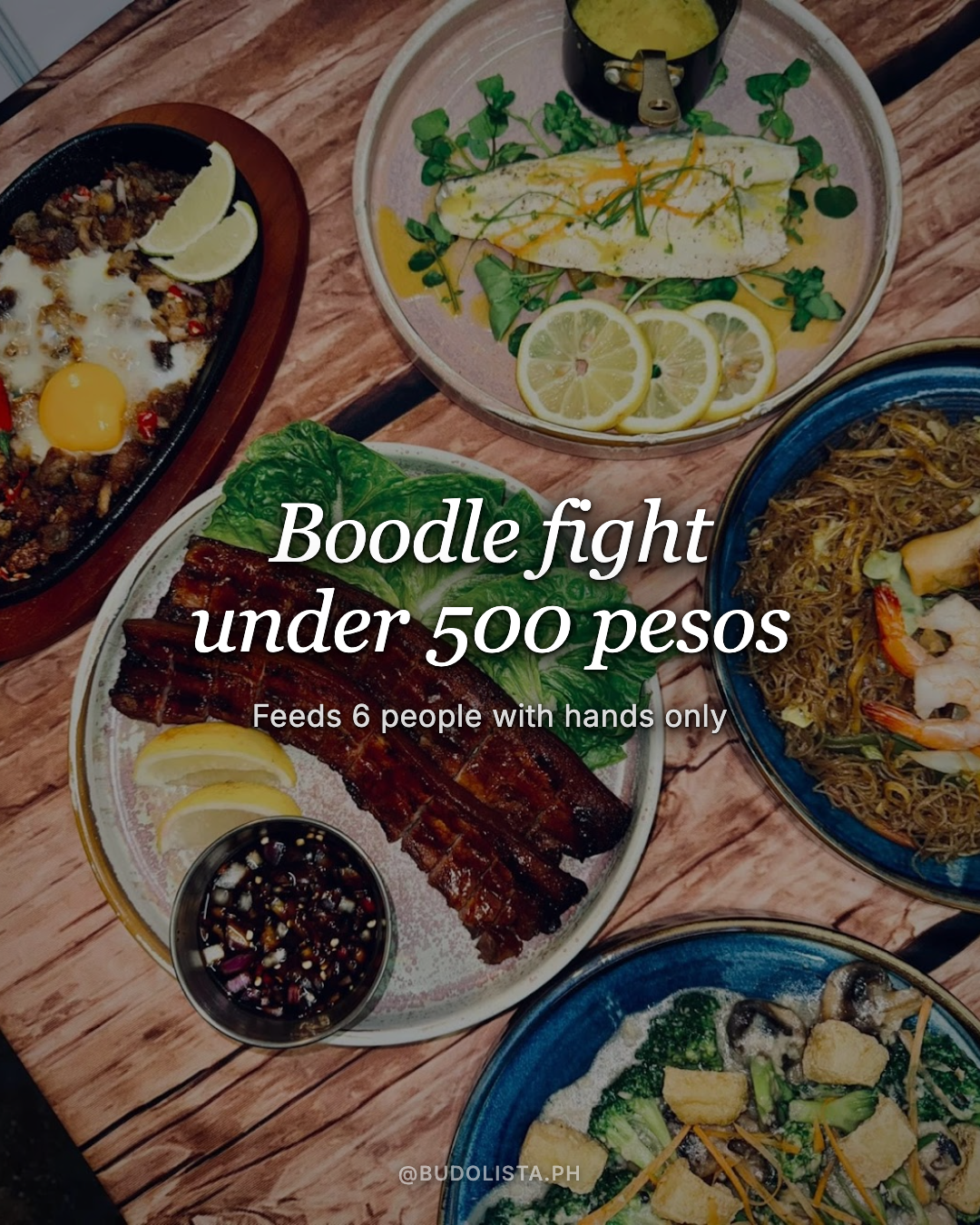 Boodle fight at home