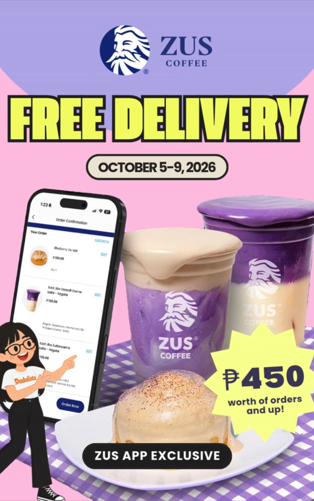 Free delivery from ZUS COFFEE?