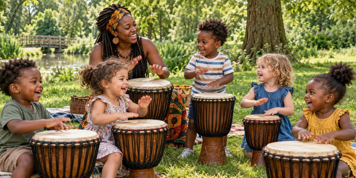 African Djembe Drumming for Ages 2 to 6