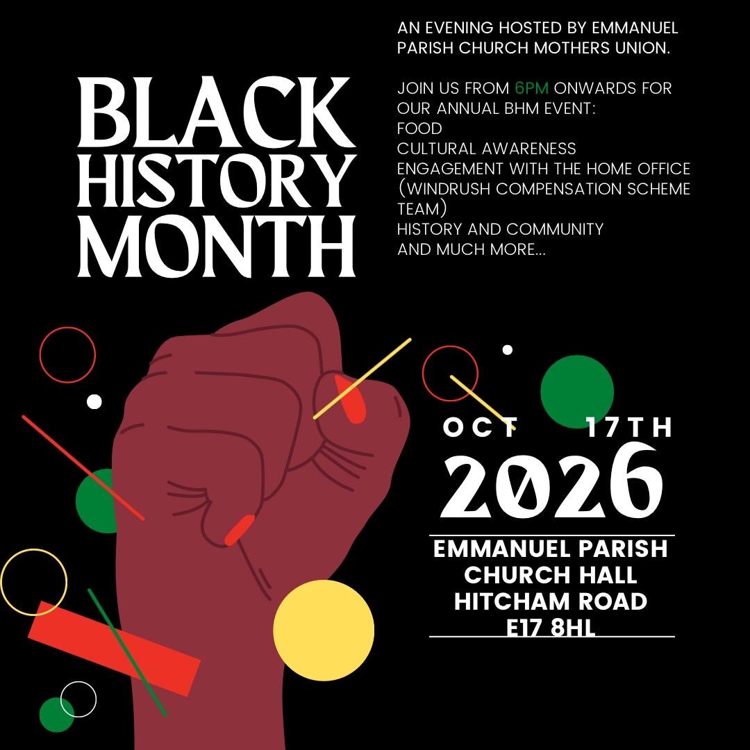 Emmanuel Parish Mothers' Union Black History Month Evening