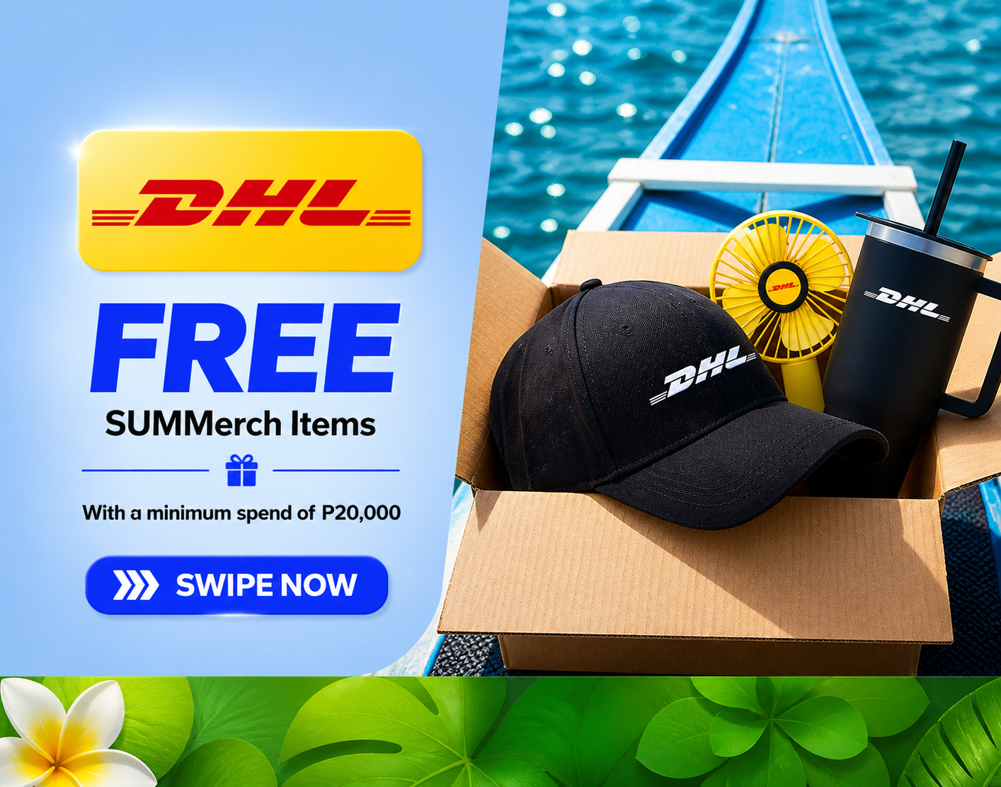 Ship with DHL for P20,000 min spend, get exclusive SUMMerch