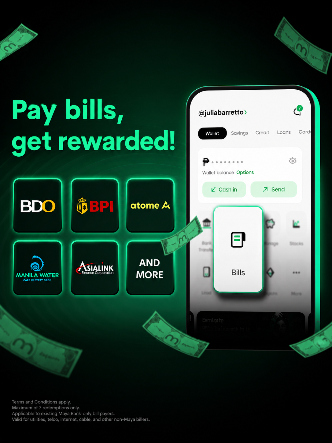 Get up to ₱2,000 cashback on your bill payment!